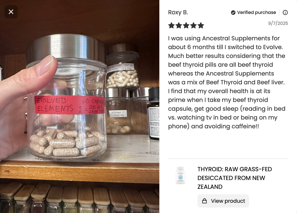 THYROID: Raw Grass-Fed Desiccated From New Zealand