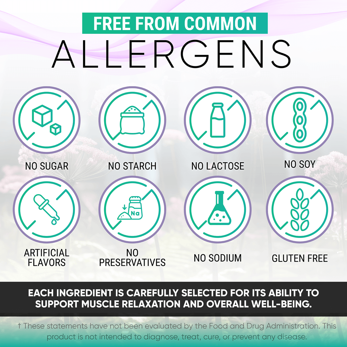 Relax | Natural Menstrual & Muscle Relief with Magnesium, Passion Flower, and Valerian Root – Eases Cramps and Promotes Calmness | 60 Capsules