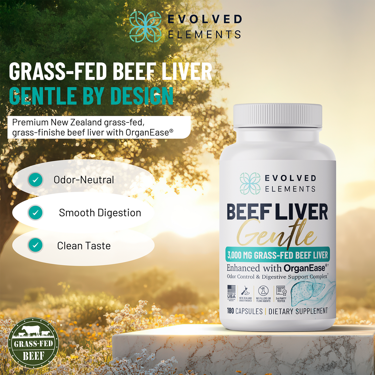 Beef Liver Gentle - The Power of Beef Liver — Without the Aftertaste, Odor, or Discomfort.
