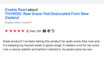 THYROID: Raw Grass-Fed Desiccated From New Zealand