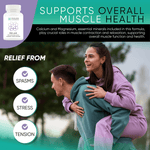 Relax | Natural Menstrual & Muscle Relief with Magnesium, Passion Flower, and Valerian Root – Eases Cramps and Promotes Calmness | 60 Capsules