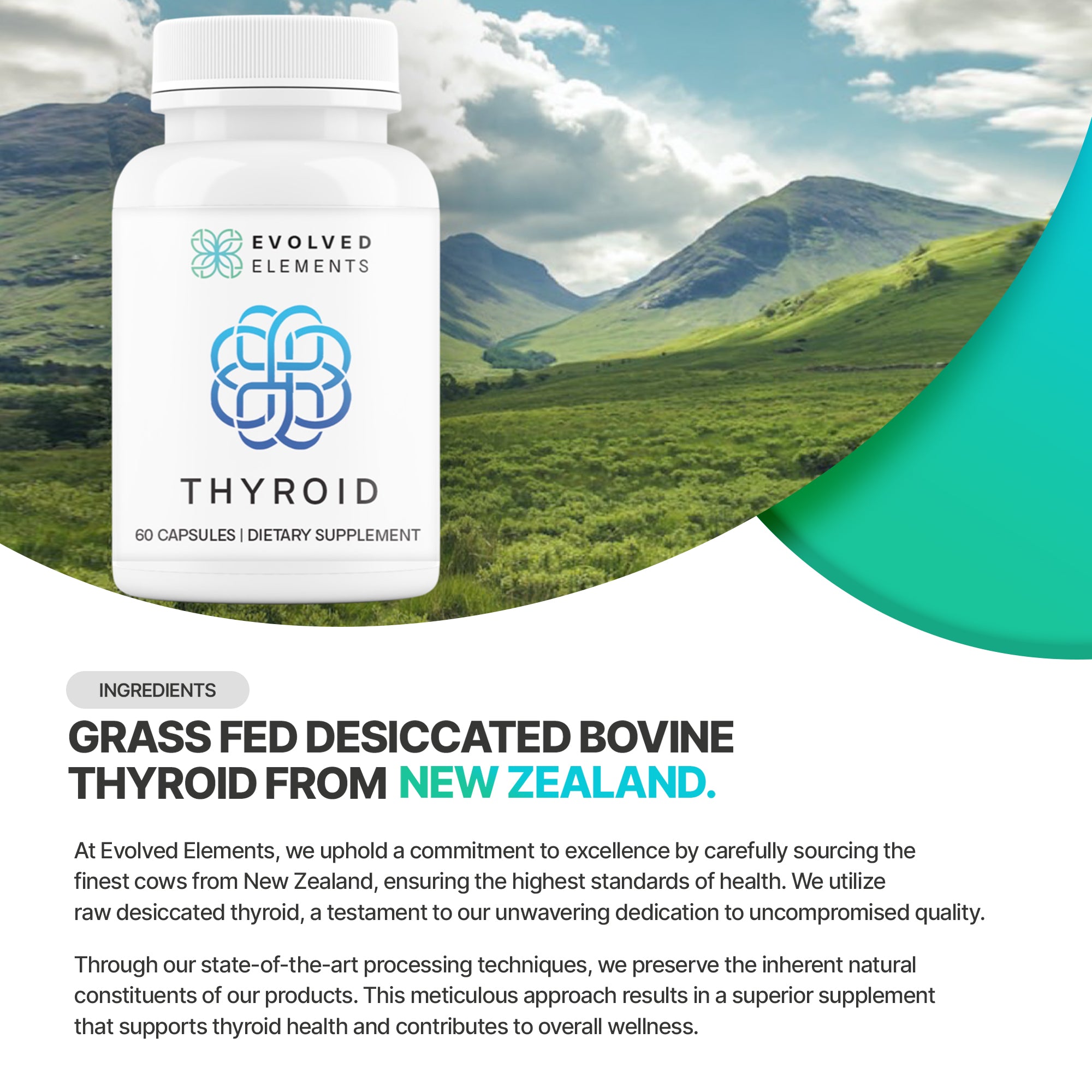 Buy Raw Desiccated Thyroid Supplement Online Evolved Element Evolved Elements